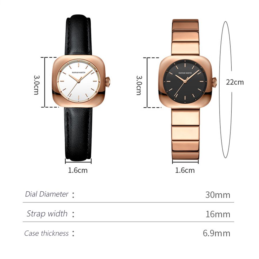 Watches Women's Quartz Watches Leather Strap Women's Electronic Watches Wrist Watches Minimalist Design Watches