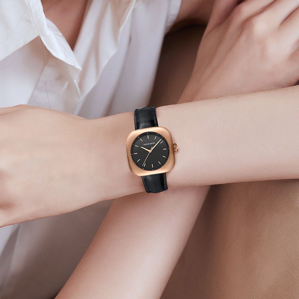 Watches Women's Quartz Watches Leather Strap Women's Electronic Watches Wrist Watches Minimalist Design Watches