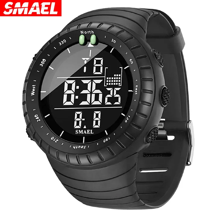 SMAEL Multi-functional Watches Outdoor Men's Waterproof Sports Electronic Watch Luminous Alarm Watch Male Wrist Watch