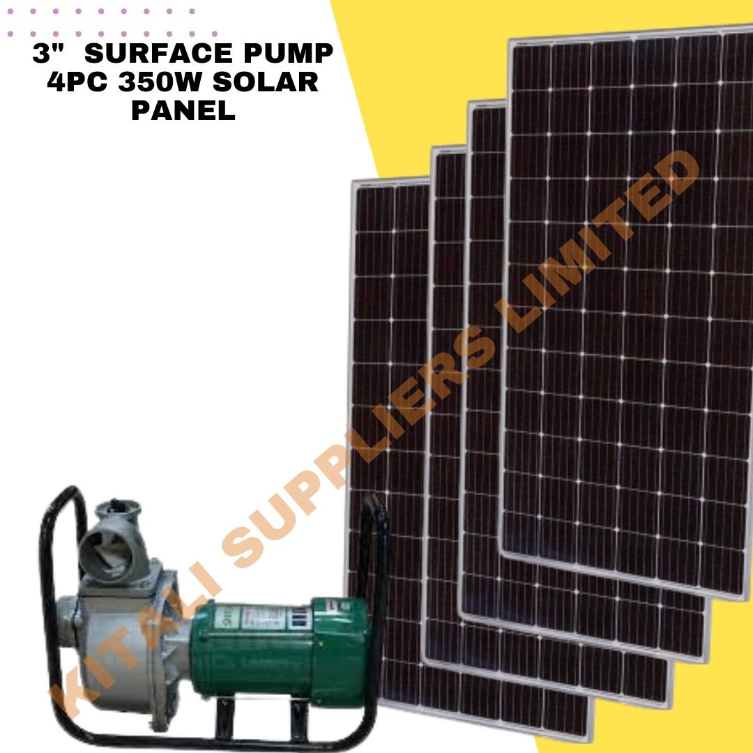 350W x4 Solar Panel Kit with 3-Inch Shiyuan Surface Pump | Off-Grid Water Solution