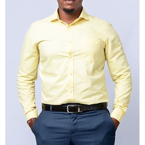 Fashion Men's Slim Fit Cotton Button-Up Long Sleeve Official Shirt Size S-5XL