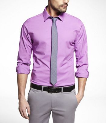 Fashion Men's Slim Fit Cotton Button-Up Long Sleeve Official Shirt Size S-5XL