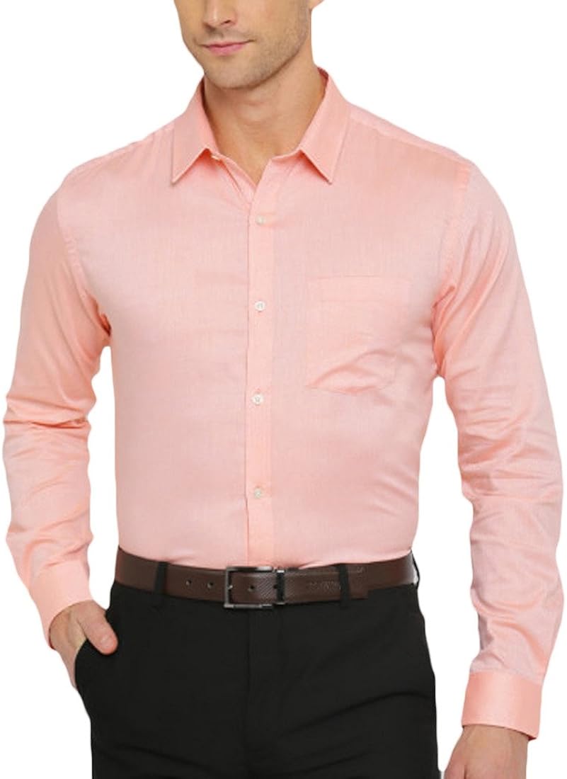 Fashion Men's Slim Fit Cotton Button-Up Long Sleeve Official Shirt Size S-5XL