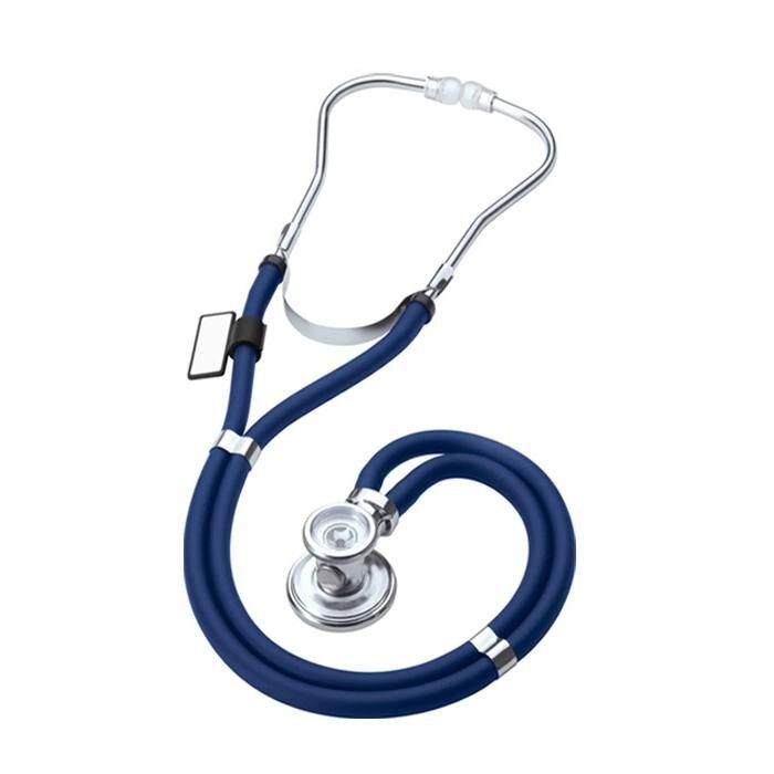 Professional Cardiology Double-Tube/Head Stethoscope For Medics and Students Multi-functional Long Soft