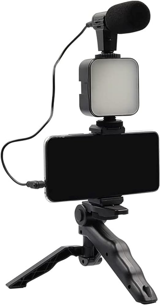 Video Making Vlog Tripod Kit AY-49 Video Making Vlog Tripod Kit With Microphone and Light For Live Broadcast