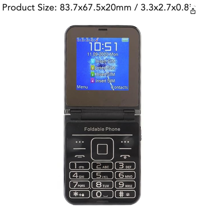 Generic CALLUS Quad-SIM PowerMax Feature Phone 2800 mAh Battery