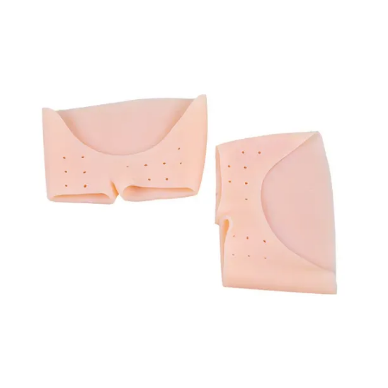 New Arrival 1pair Soft Forefoot Foot Pads Silicone Gel Insoles Pointe Toe Finger Cover Pain Protector High Heels Gel Pads for Feet Ballet Foot Care