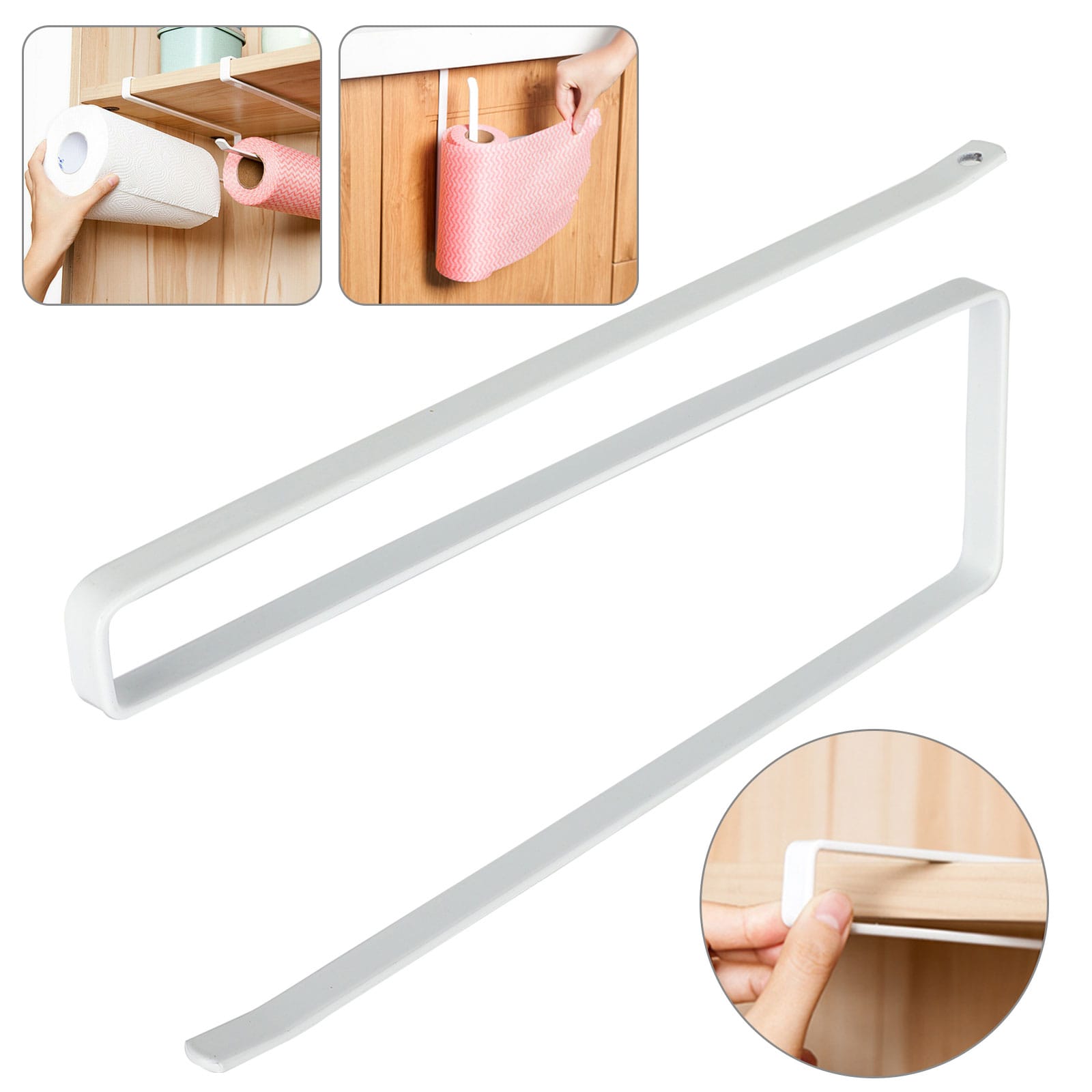 Under shelf paper kitchen towel holder