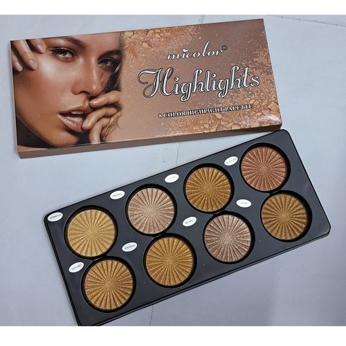 Micolor Fit Me 8 Color Highlighters Palette Eyeshadow