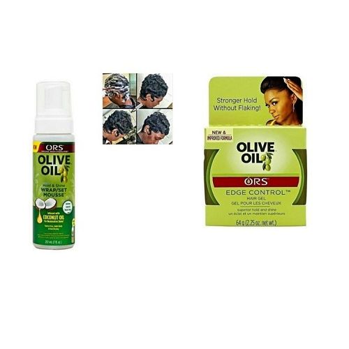 Ors Edge Control Gel + Wrap Set Mousse