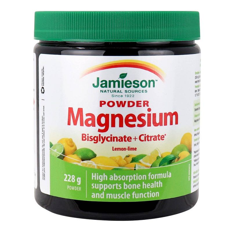 Jamieson Magnesium Bisiglycinate + Citrate Powder 228g