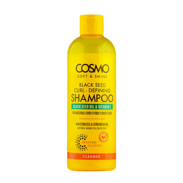 Soft & Shine Black Seed Curl - Defining Shampoo For Natural Curly, Coily, Wavy Hair | Moisturizes & Strengthens | Enriched With Silk Peptides | Black Seed Oil & Vitamin E