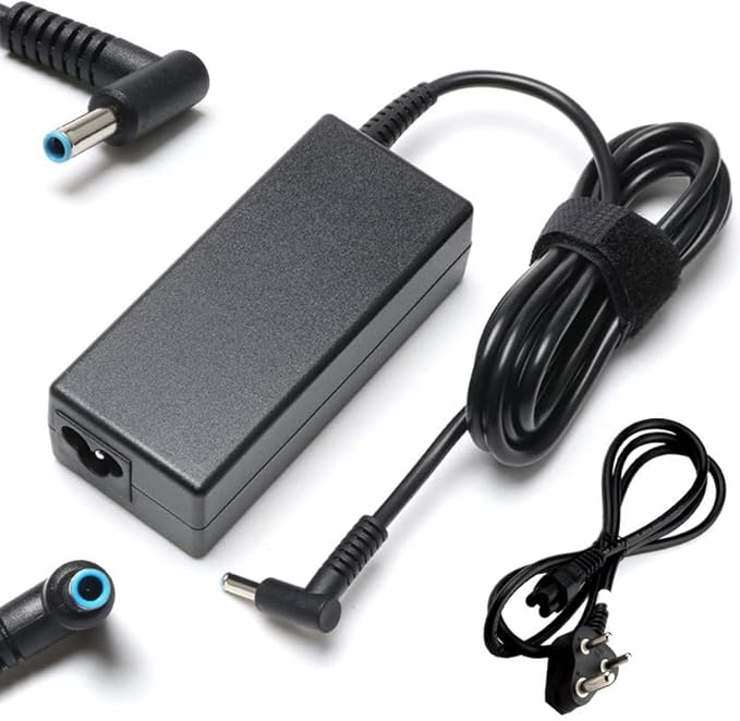 HP BLUE PIN LAPTOP ADAPTER CHARGER 19.5V-3.33A black