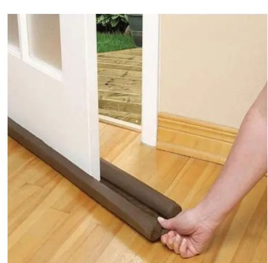 Waterproof door Sealer, Draught Excluder Stopper Door Bottom Guard Double Silicone Rubber Seal Dustproof Soundproof