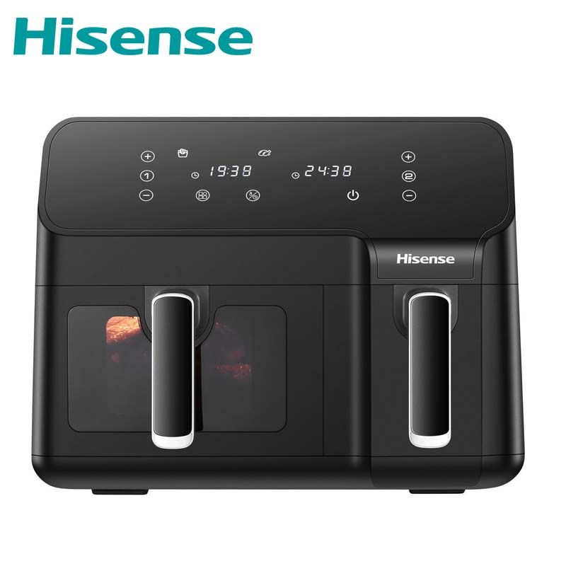 Hisense Double Air Fryer 8.6L H09AFBK2S5 With LED Touch Control Panel air fryer black