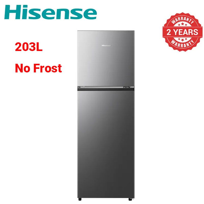 Hisense 203 L  NoFrost  Double Doors Fridge REF203DR R600A Gas Recessed Handle