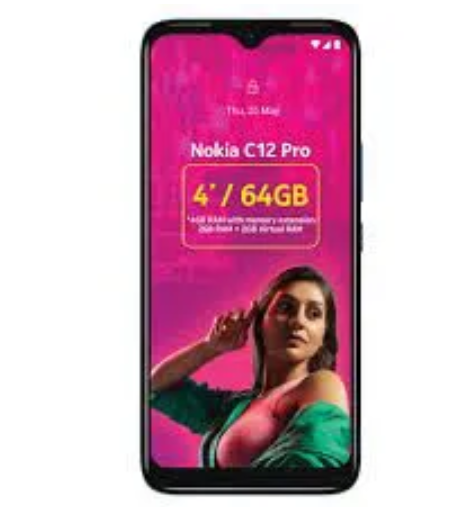 {Special Offer} New Nokia C12 Pro 6.3" 2GB RAM +64GB ROM  Android 12 8MP Camera 3000mAh Micro USB Charge 4G Dual SIM Smart Phones phone