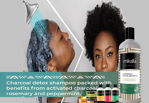 [Special Offer] Mikalla Official Store MIKALLA CHARCOAL DETOX SHAMPOO hair care-500 ML