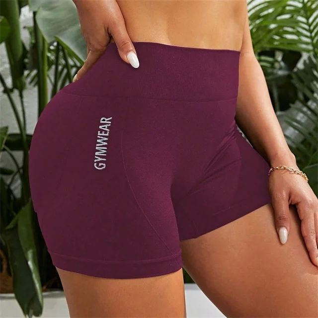 Women High Waist Butt Lift Sports Short Pants High Stretch Drying Breathable Yoga Shorts Athletic Tights