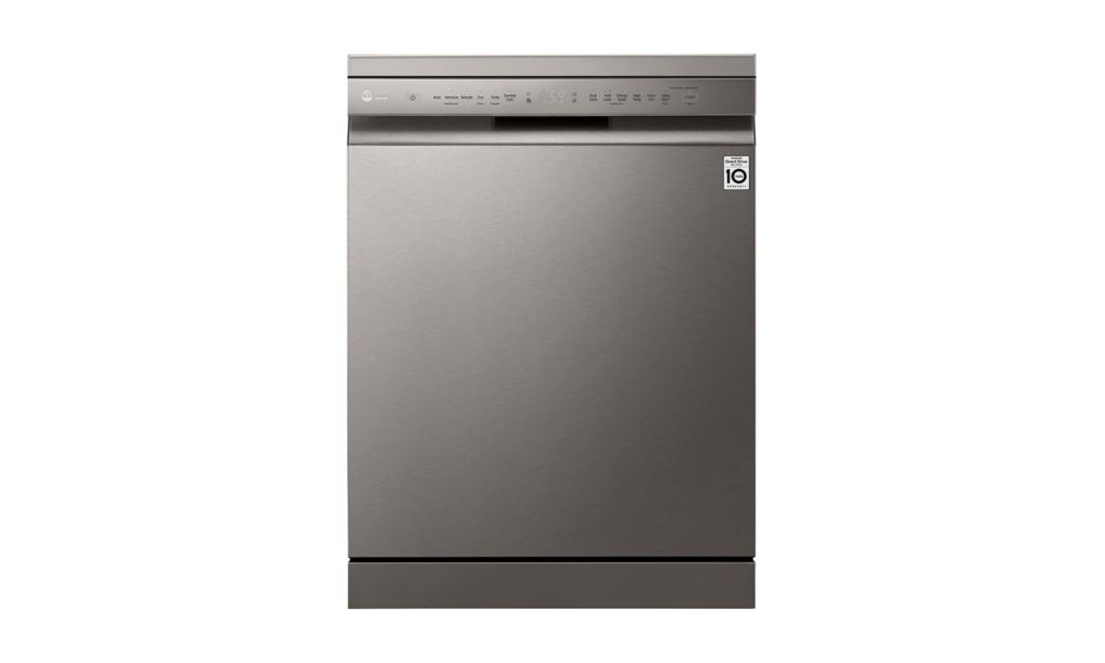 LG QuadWash™ DFB512FP 14ppl Dishwasher, Double Rack, Inverter Direct Drive, Silver