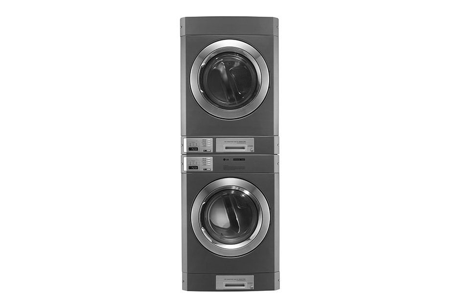 LG FH069FD2MS+RV1329C7T 10.5Kg Commercial Washer and Dryer Stacked Set
