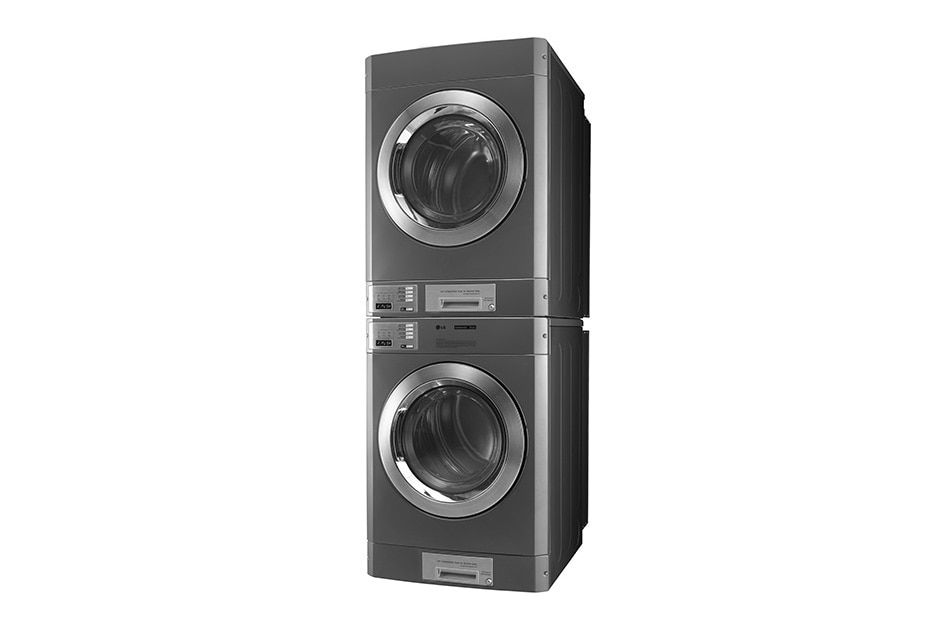 LG FH069FD2MS+RV1329C7T 10.5Kg Commercial Washer and Dryer Stacked Set