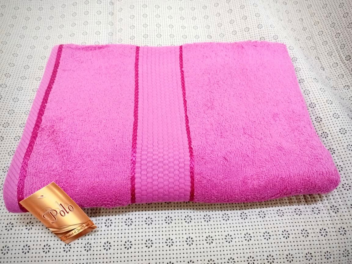 Polo Cotton Bath Towel - medium size; 
Ideal for any bathroom in your home, these towels will give you the most comfortable feel and soft touch base when used.