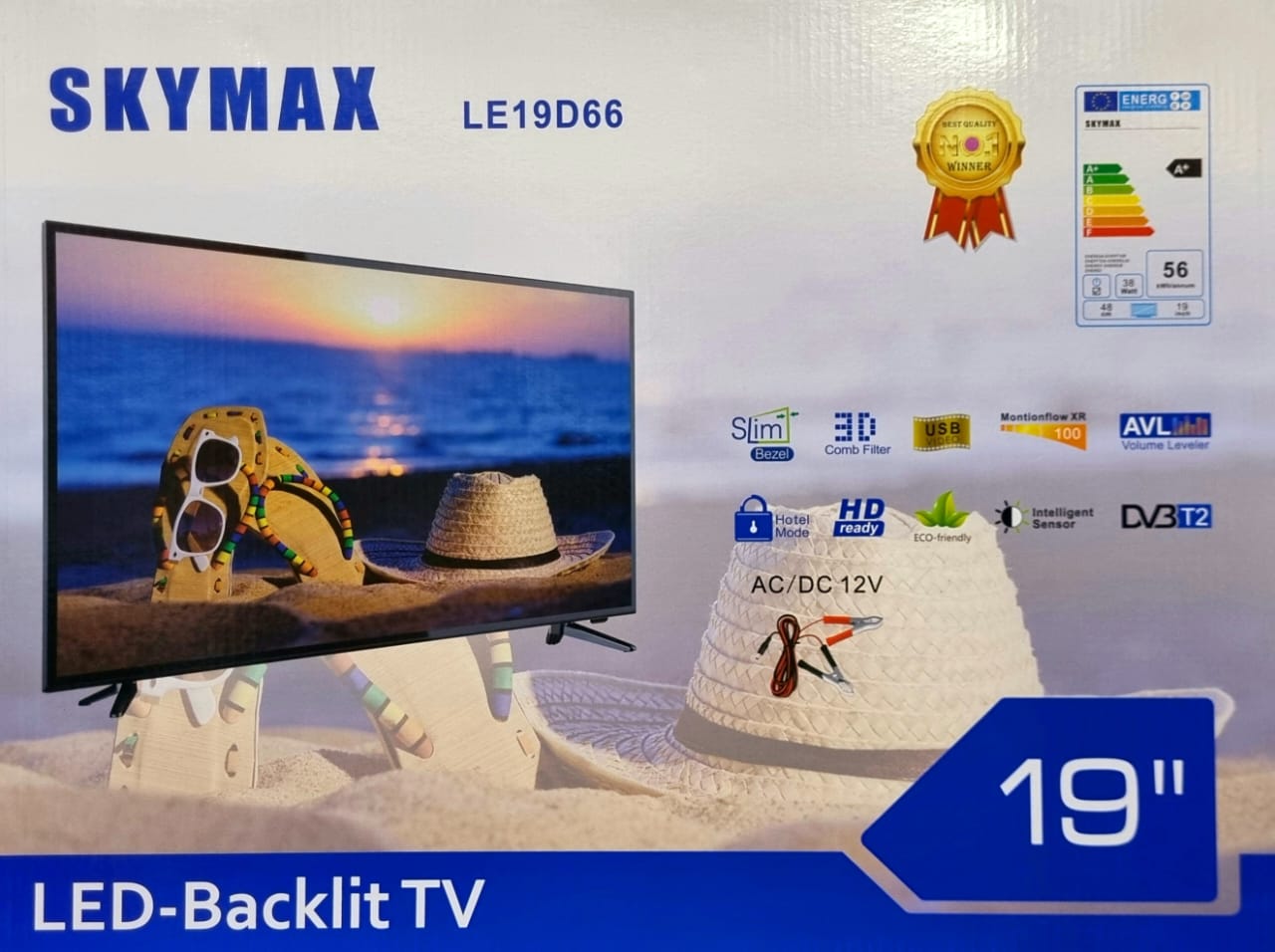 SKYMAX 19 INCH DIGITAL LED TV; the TV will transform your living room into a multimedia entertainment center.