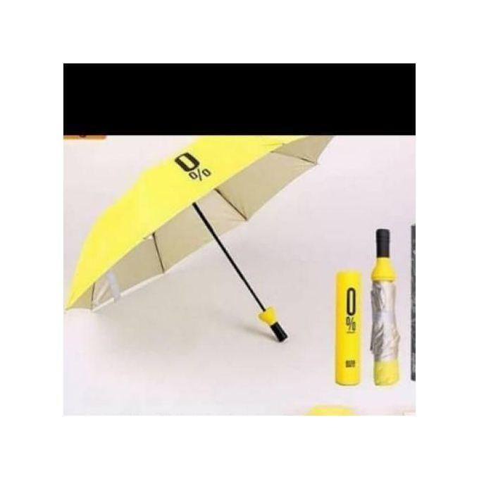 Bottle Design Folding Umbrellas Windproof Travel Umbrellas for Rain - Covers 2/3 people when fully opened, Lightweight, Strong, Compact with for Men & Women
