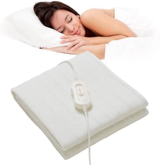Electric blanket Available in White; SAFETY: Advanced overheat protection and auto shut off for your safety and peace of mind. 1.5m power Cable