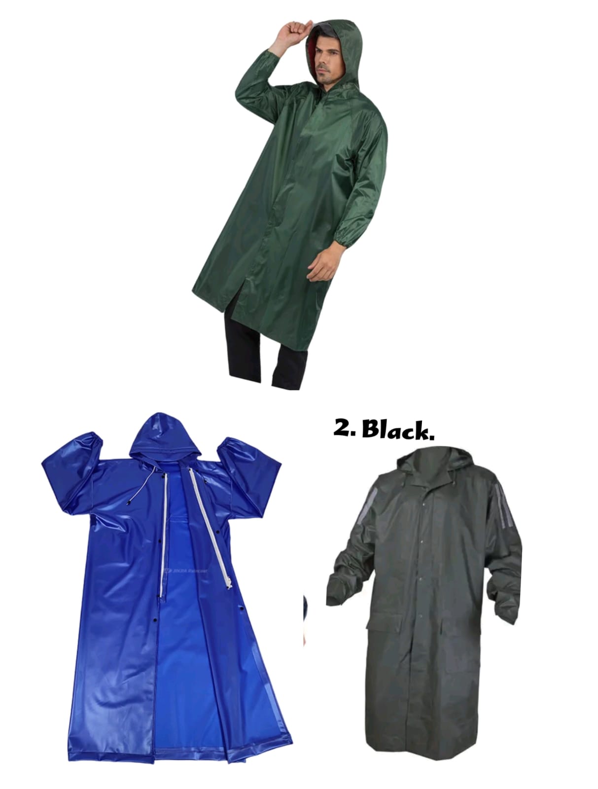 HEAVY Trench Raincoat with lining and elastic  tightening cuffs ; Fitting for working or outdoor activity including hiking, fishing, hunting, boating or simply jogging in the rain