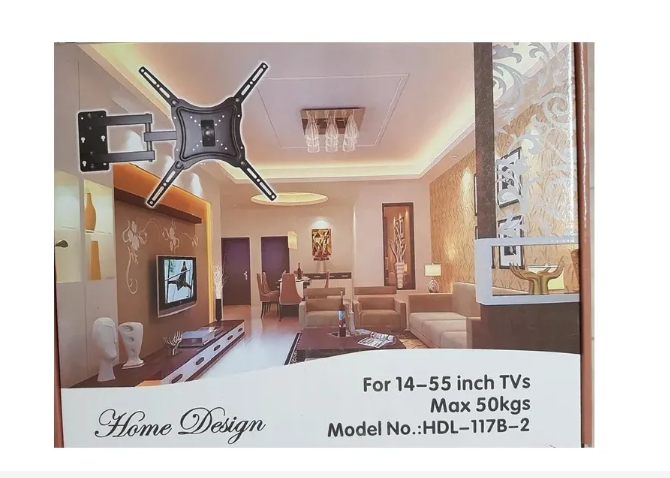 TV Wall Mount TV Stand 14″-55″ Steel Material Fixed - Swivel Solid Wall Black Quality product rotating wall bracket 14 inch to 55 inch