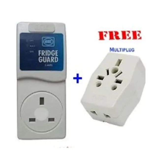 Electronics Fridge Guard, Surge Protector + FREE Multiplug White