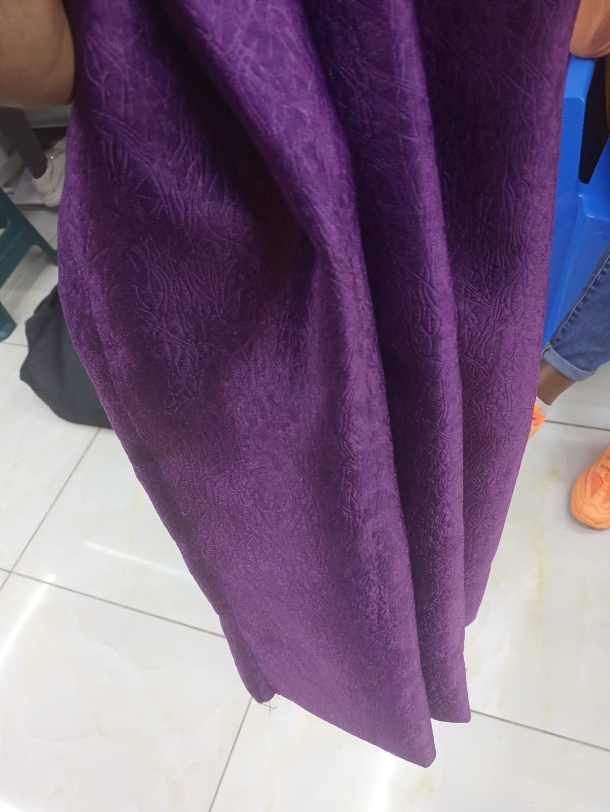 PURPLE CURTAINS WITH SHEERS - 3PCS Set - Curtains [1.5M +1.5M] + FREE SHEER /NET Window and Door Curtains - Elegant Living and BedRoom Set – Ready made-to-Hang with Curtain Rods.