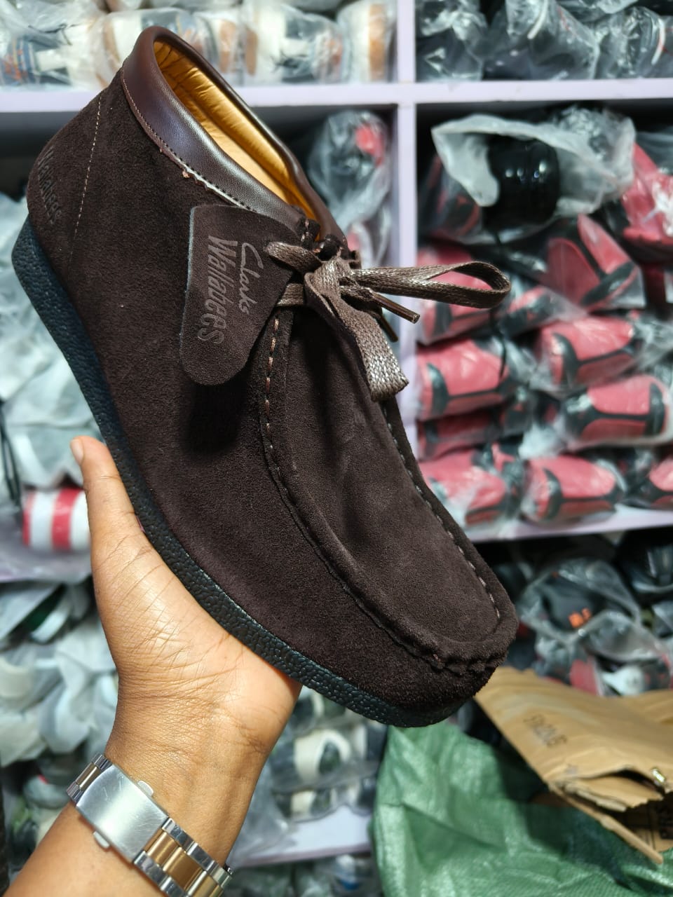 Clark's Wallabees boots high cut