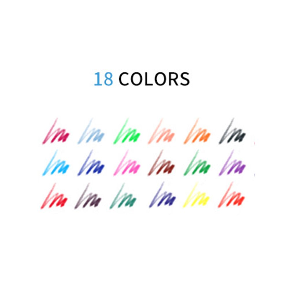 18 Colors Pencil Student Drawing Pencil Set Sketch Drawing Stationery School Colored Pencil Set For Children Art Supplies