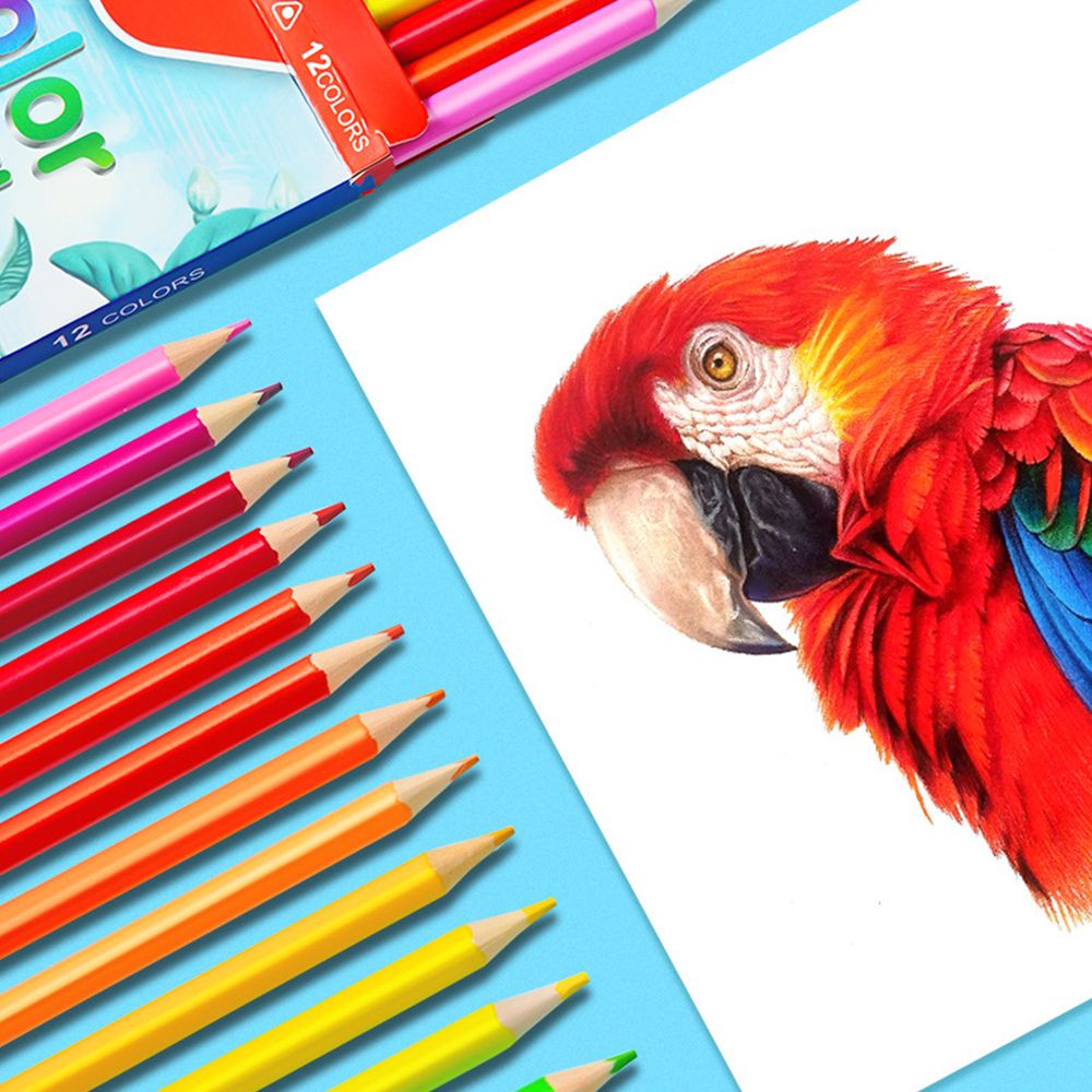 18 Colors Pencil Student Drawing Pencil Set Sketch Drawing Stationery School Colored Pencil Set For Children Art Supplies