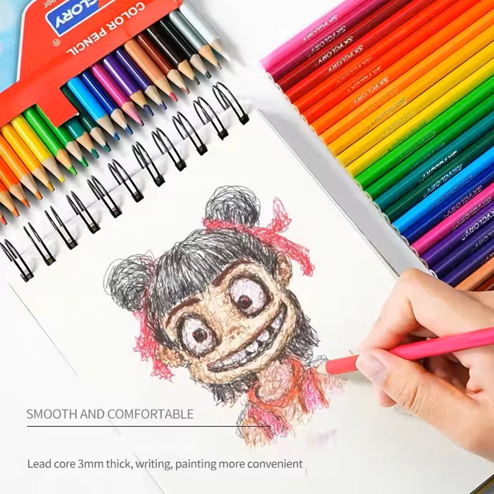 18 Colors Pencil Student Drawing Pencil Set Sketch Drawing Stationery School Colored Pencil Set For Children Art Supplies