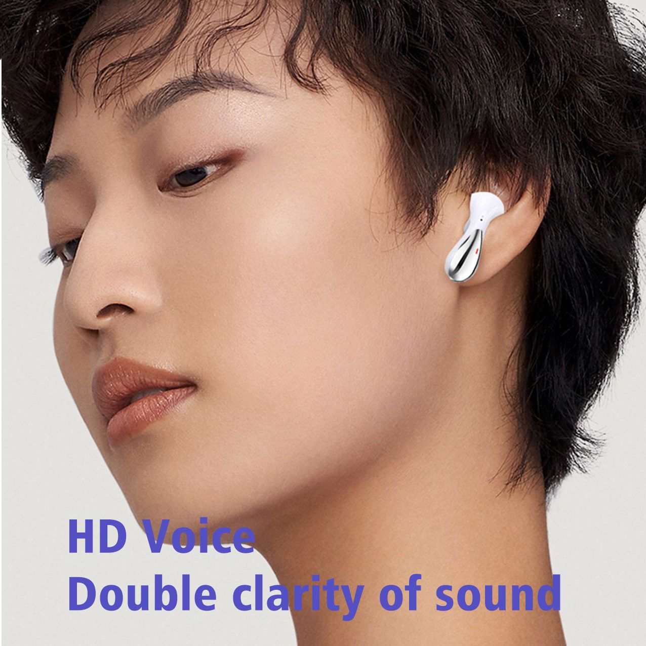 RS85 Bluetooth Earbuds Heavy Bass Transparent Charging Case TWS LED Power DisplayTrue Wireless Stereo Touch Control LED Display In-ear TWS Wireless Earphone