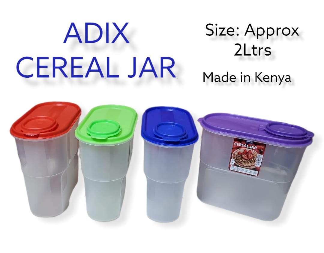 Set of 4pcs Adix  kitchen cereal jar  with the capacity 2 litres