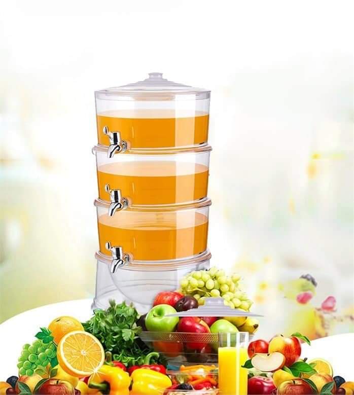 3 tiers  high quality acrylic  kitchen juice dispenser