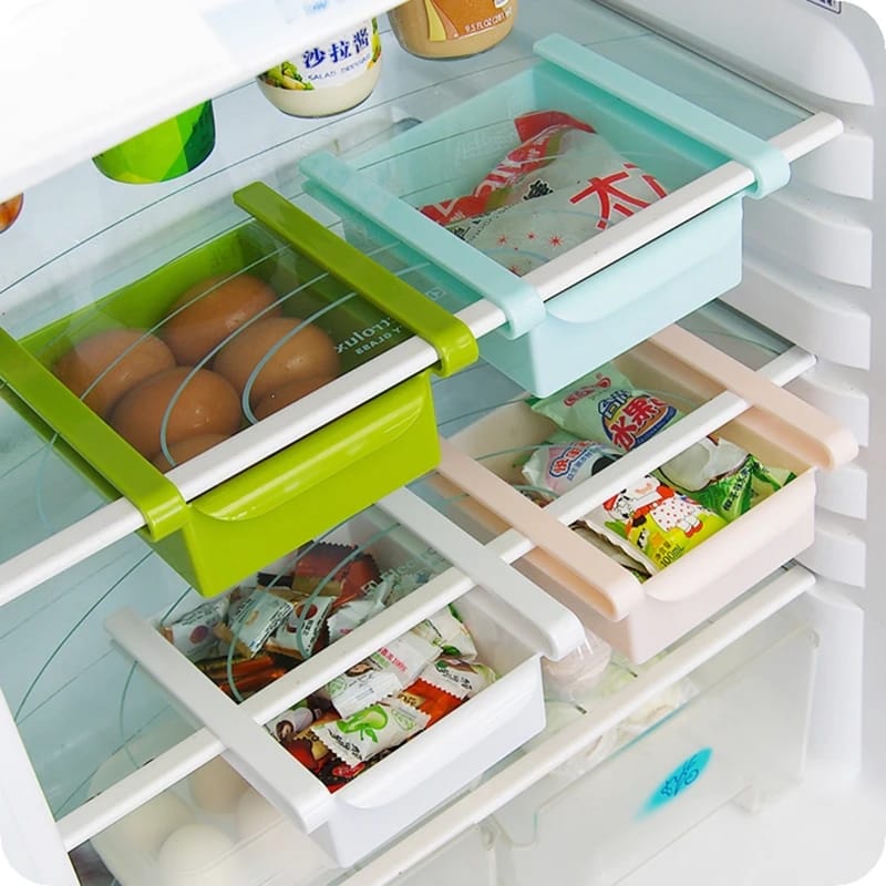 Set of 4pcs plastic kitchen fridge organizer