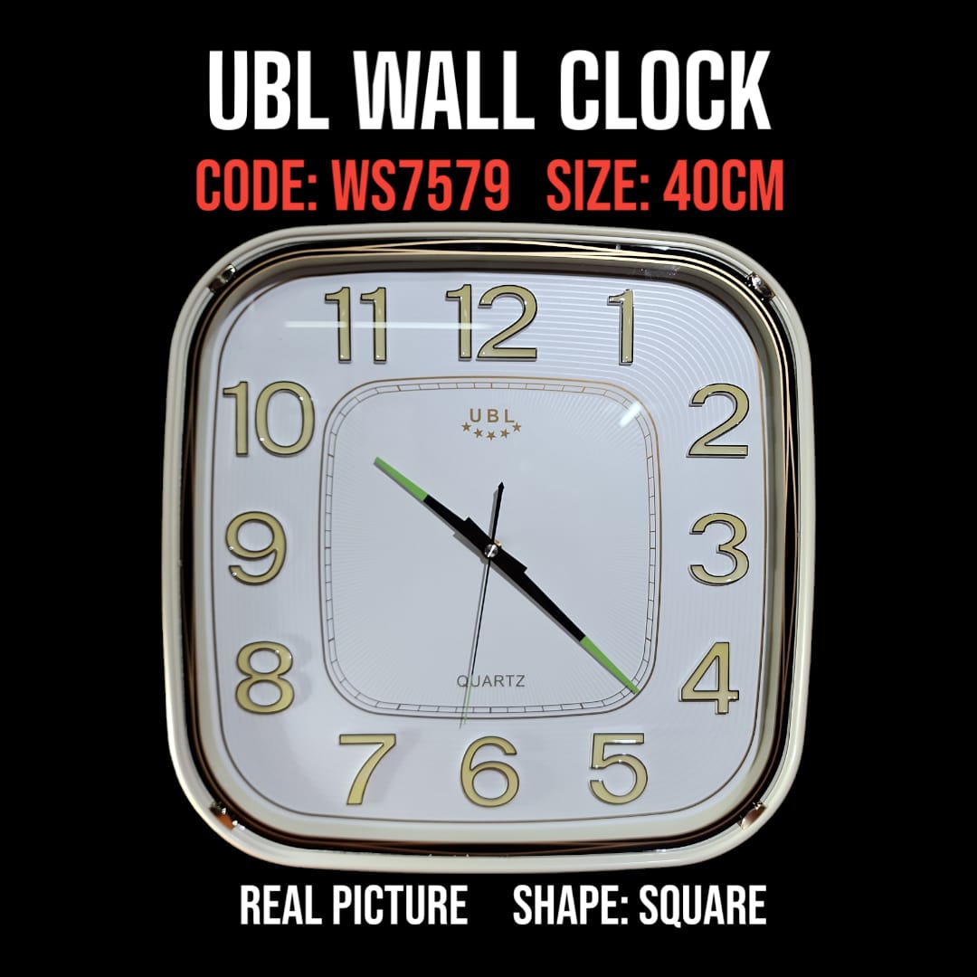 Classy Home deco wall clock square has a size of 40cm and round has a size of 42cm..