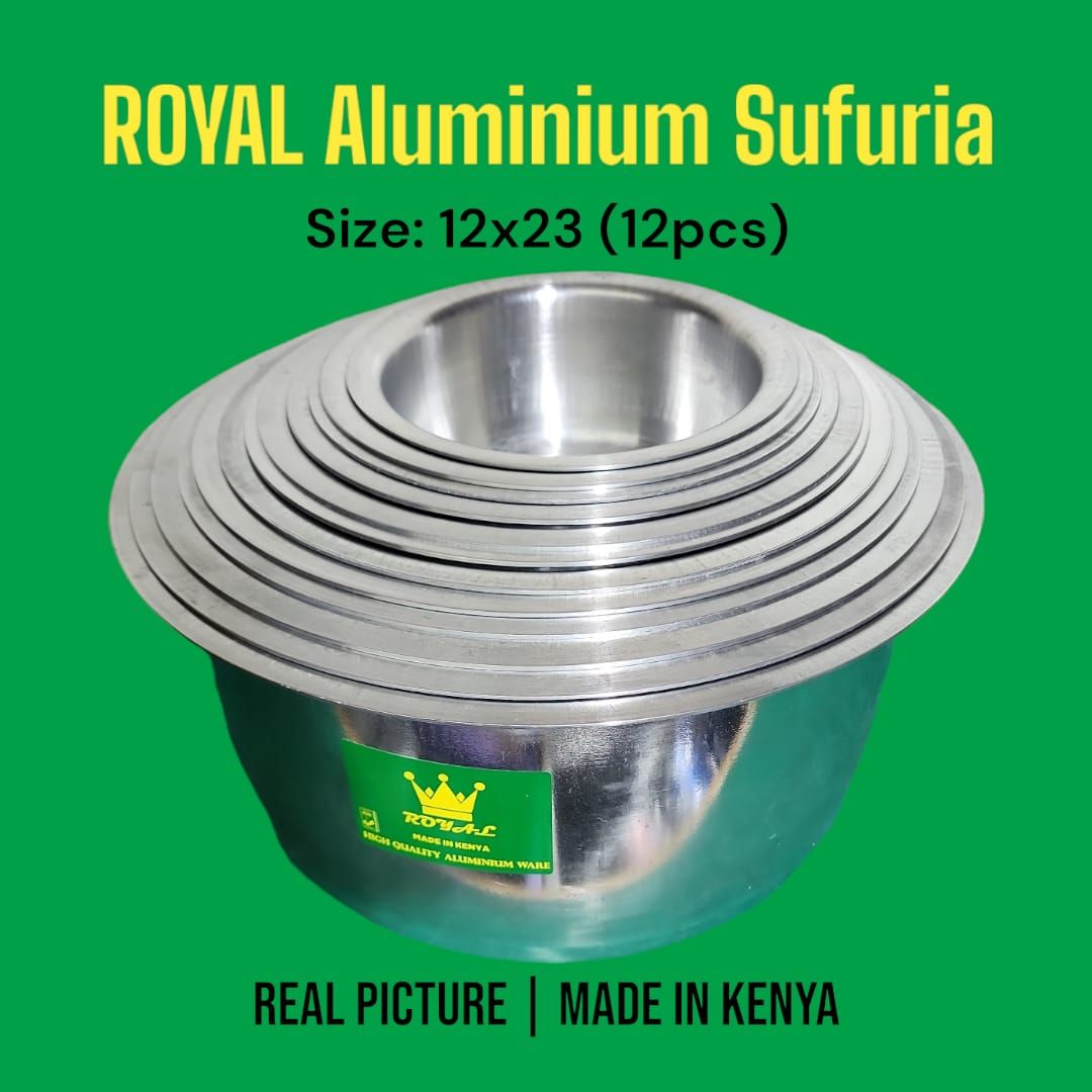 Extra heavy crystal royal green kitchen aluminium sufurias with mirror finish...
