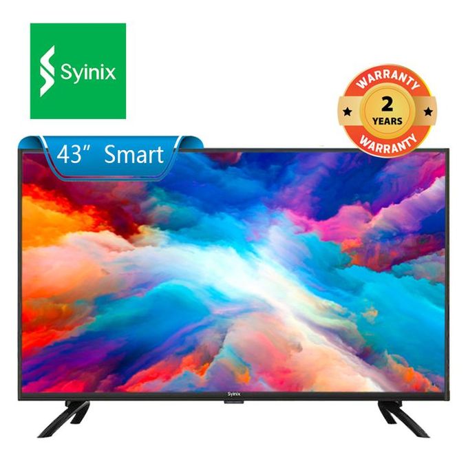 SYINIX 43" INCHES SMART FRAMELESS TV-USB/HDMI/VGA-NETFLIX/YOUTUBE