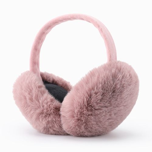Foldable Fluffy Earmuffs Cute Faux Fur Headphones Are Warm