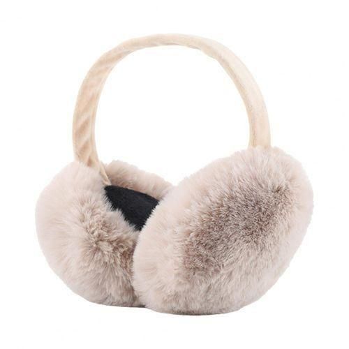 Foldable Fluffy Earmuffs Cute Faux Fur Headphones Are Warm