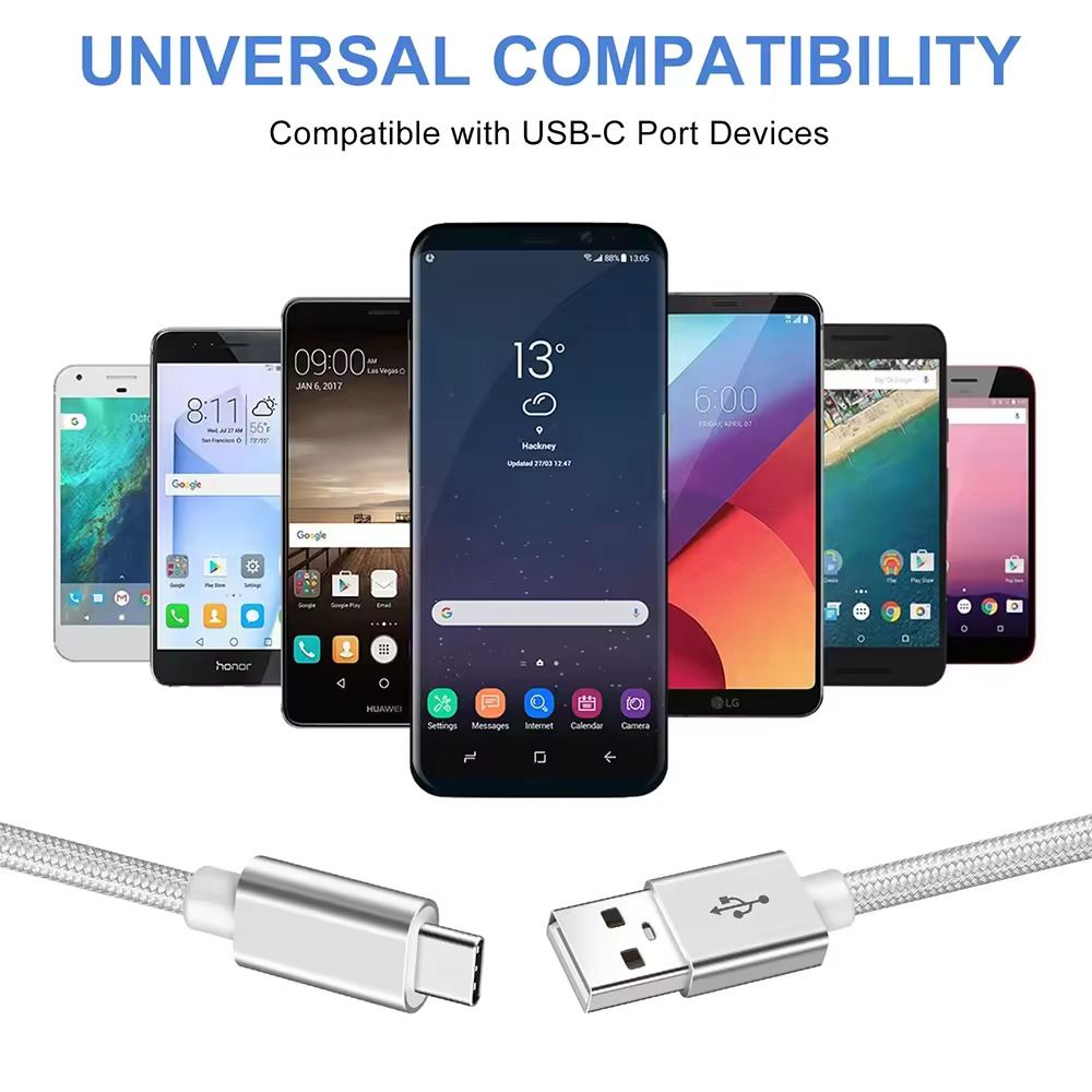 Ultra Fast 3A USB-C Charging Cable - High-Speed Data & Power for All Devices