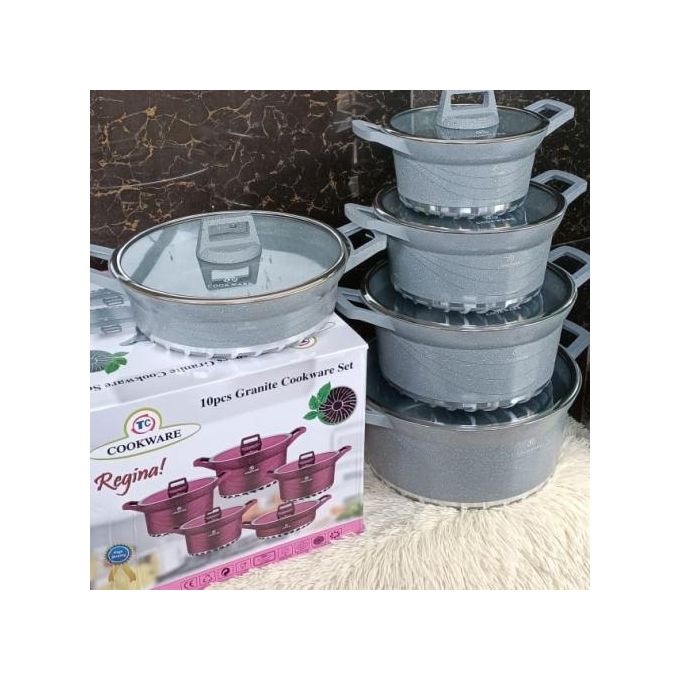 TC 10pcs Heavy Granite Nonstick Cooking Pots Sufuria Set