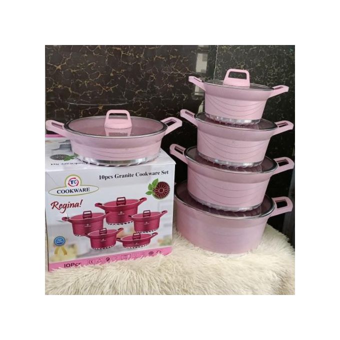 TC 10pcs Heavy Granite Nonstick Cooking Pots Sufuria Set